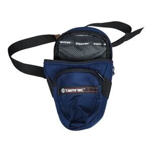 Tamrac Model 515 Vintage Blue Camera Bag Carrying Case w/Strap Made in USA